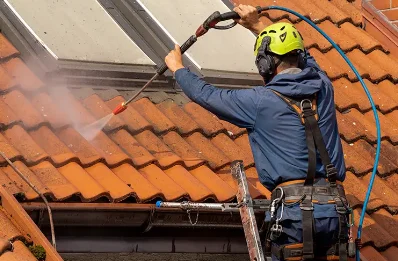Démoussage et hydrofuge de toiture à Reux